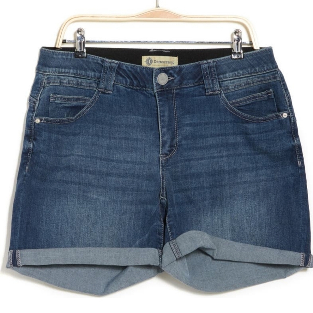 New DEMOCRACY cuffed Jean Shorts Size 24W